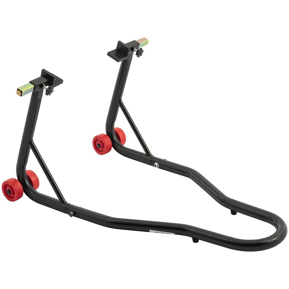 Cavalletto Alza Moto Anteriore Regolabile Solleva Nero Universale 4 Ruote - Foto 1
