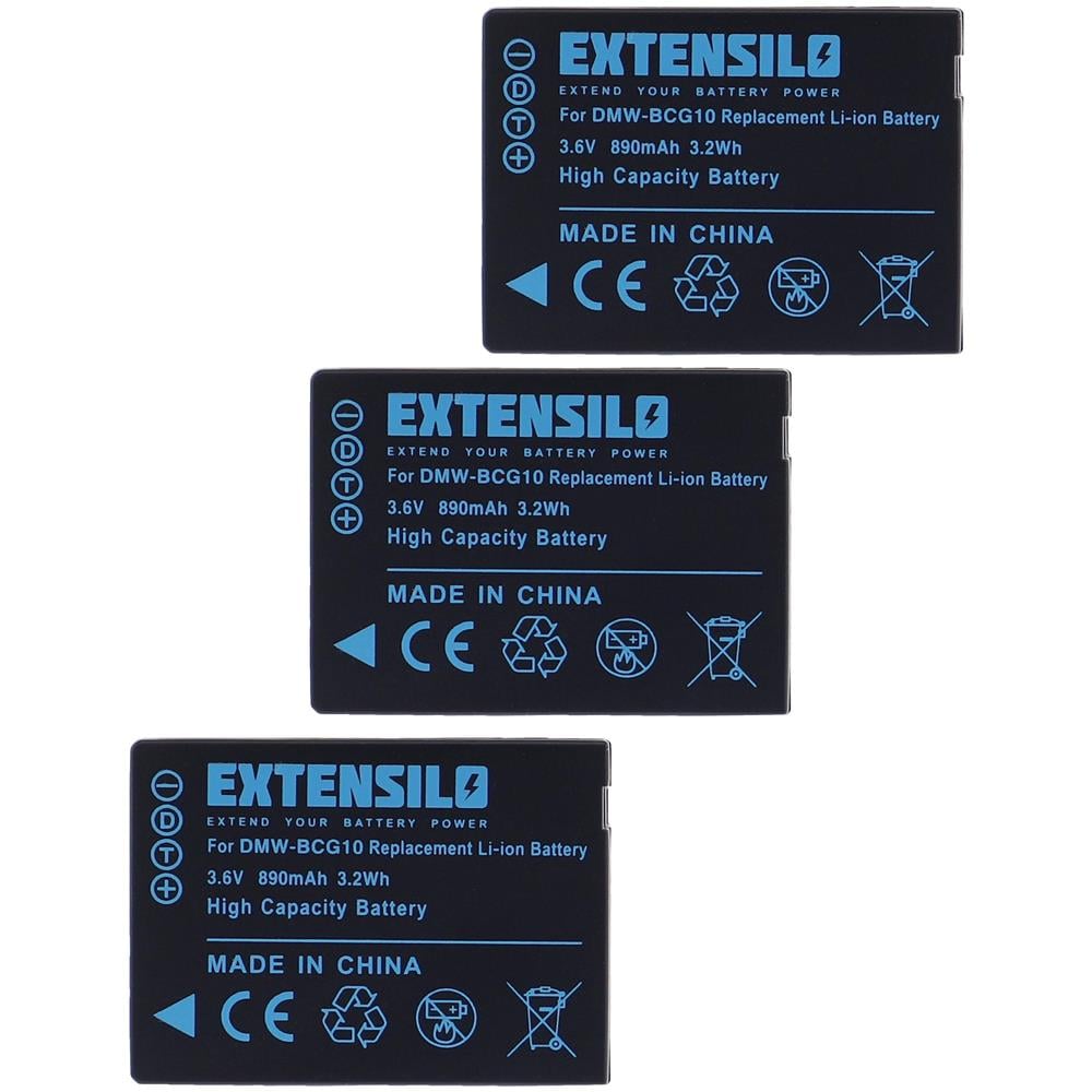 Vhbw - 3 X Batteria Vhbw 800mah Per Fotocamera Leica V-lux 2, V-lux 3 - Foto 11