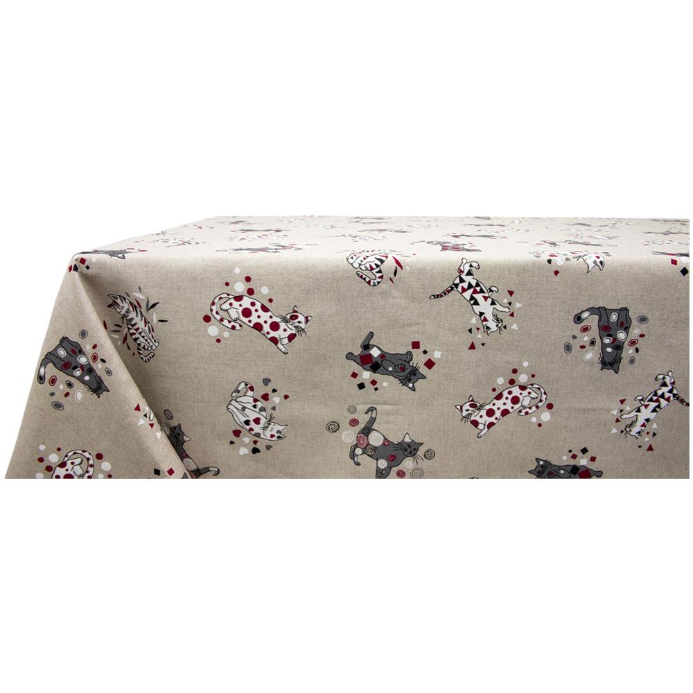 Tovaglia Salotto Cucina In Tessuto Miros Made In Italy Disegno Gatto 50x150 Gatto - Foto 1