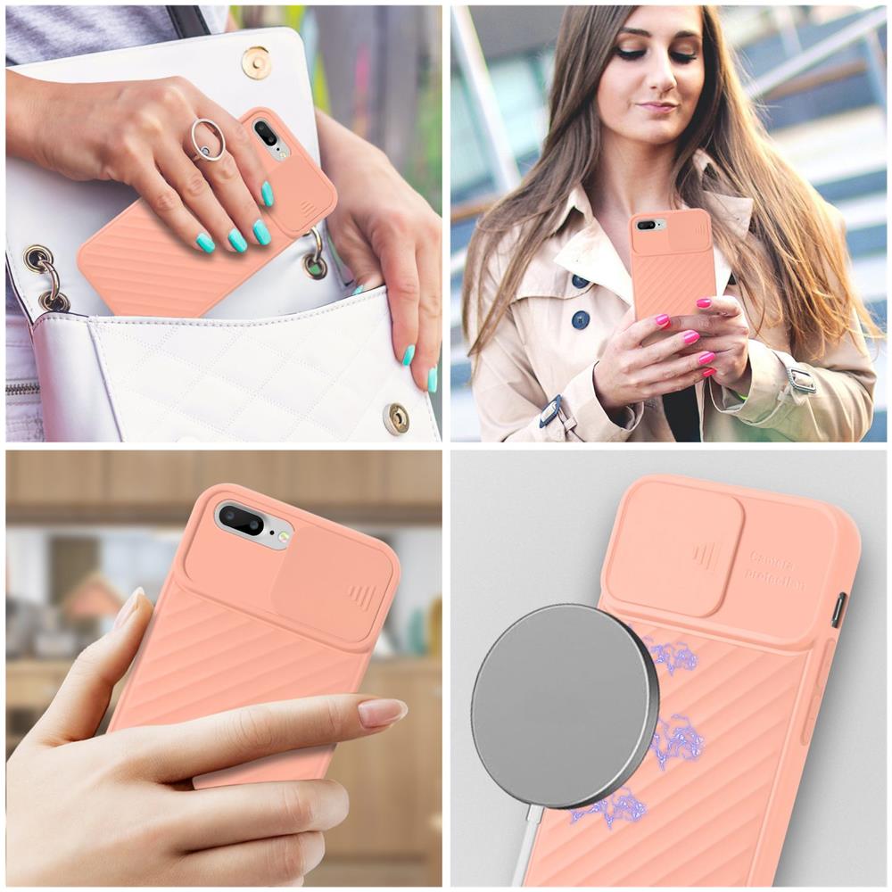 Custodia Compatibile Con Apple Iphone 7 Plus / 7s Plus / 8 Plus In Rosa Opaco - Coperchio Protettivo In Silicone Tpu Flessibile E Con Protezione Per La Fotocamera - Foto 7