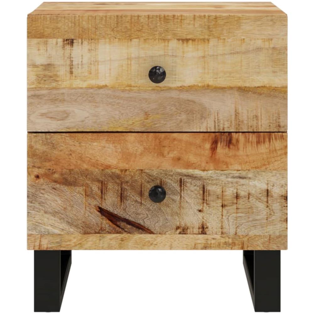 Comodini 2pz 40x33x46 Cm In Legno Massello Di Mango - Foto 3