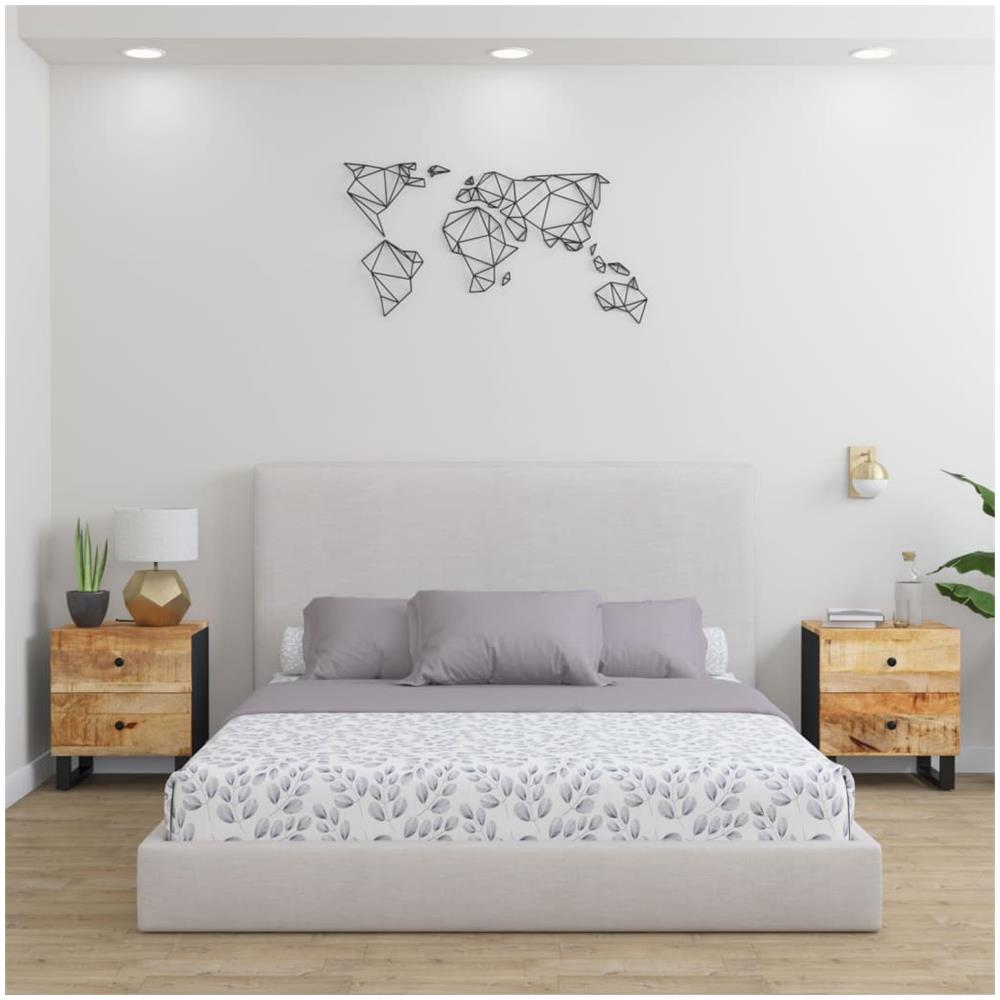 Comodini 2pz 40x33x46 Cm In Legno Massello Di Mango - Foto 1