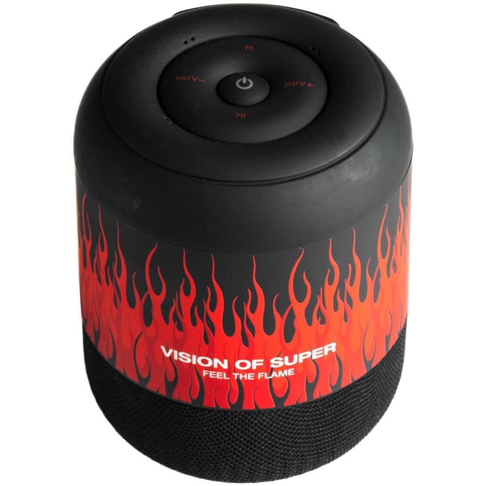 Vosspeaker Altoparlante Wireless Vision Of Super Collezione Vos 5w Bassi Profondi Fino A 8 Ore Di Autonomia Nero Rosso - Foto 2