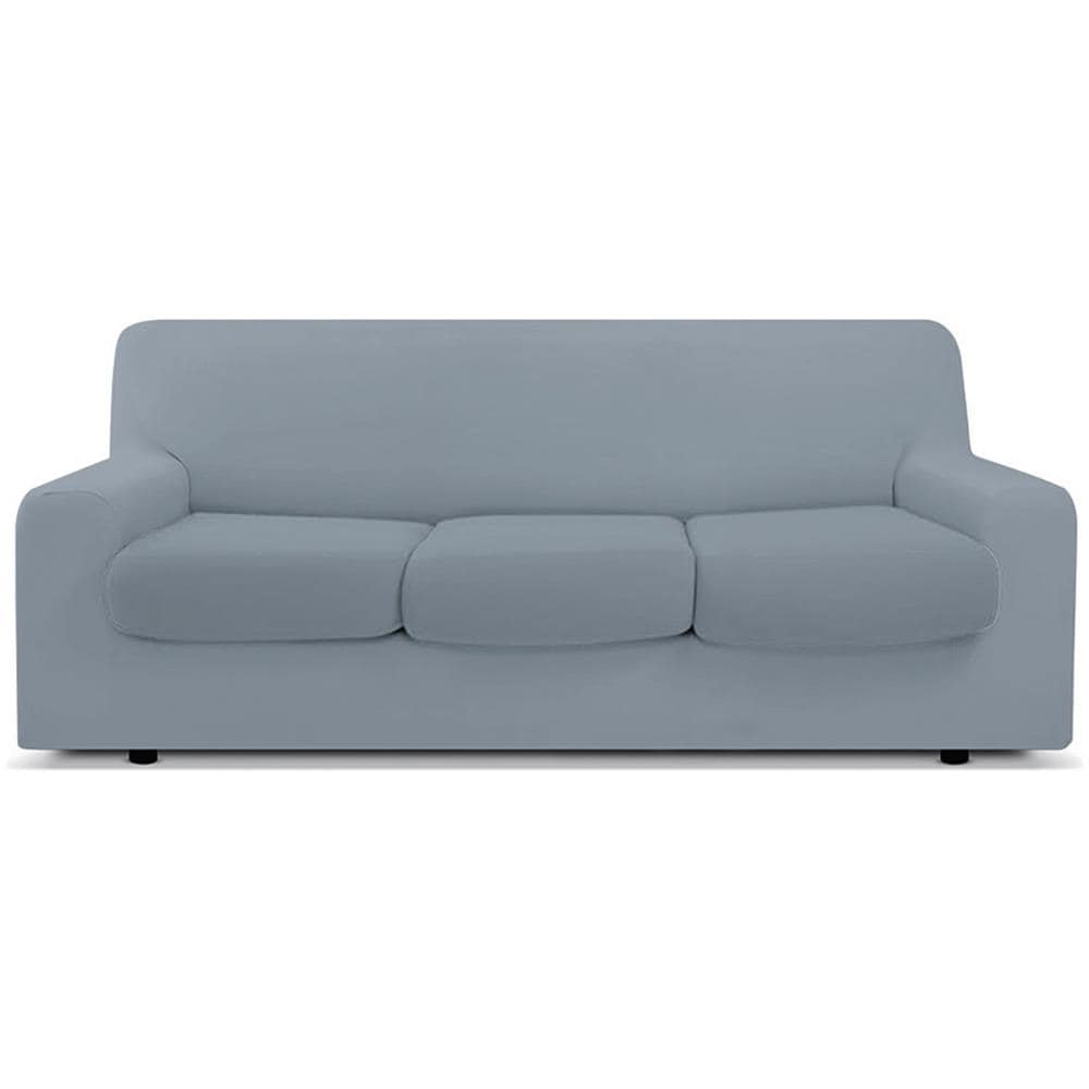 Copridivano Antimacchia Elasticizzato Protettivo Impermeabile Genius Tinta Unita 3 Posti Grigio Sassi 1020 - Foto 1