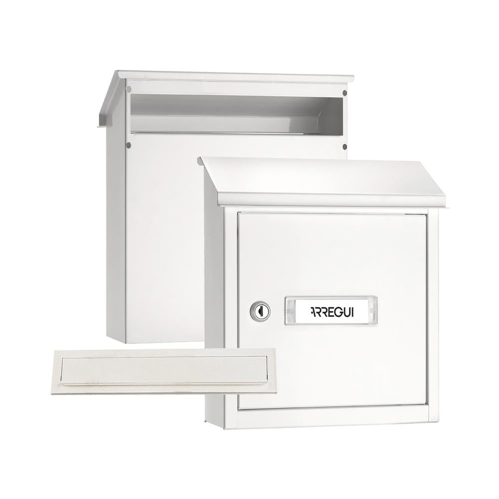 V4031 Pack Copri Fessura + Cassetta Postale Acciaio Per Porte O Cancelli Esterni, Cassetta Postale Da Esterno, Cassette Postali Bocca 23x3 Cm - Foto 1
