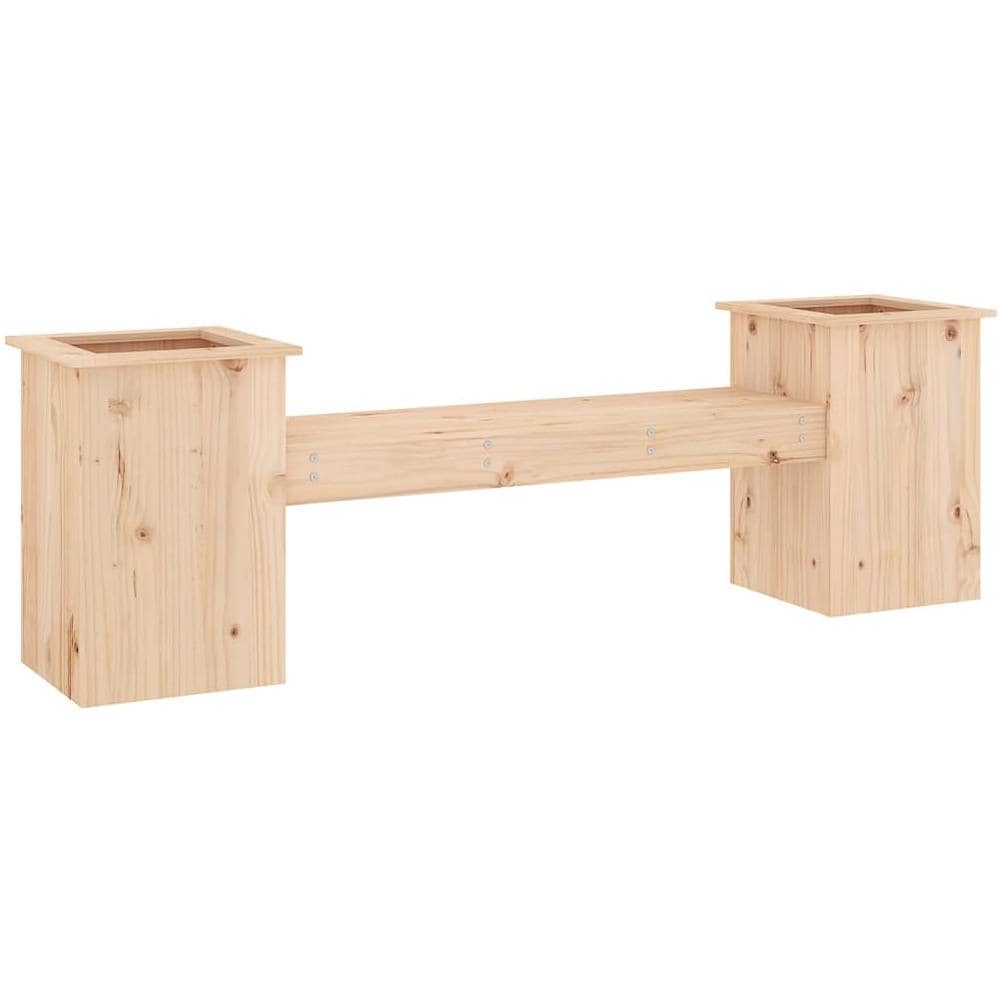 Panchina con Fioriera 184,5x39,5x56,5 cm Legno Massello di Pino - Foto 2