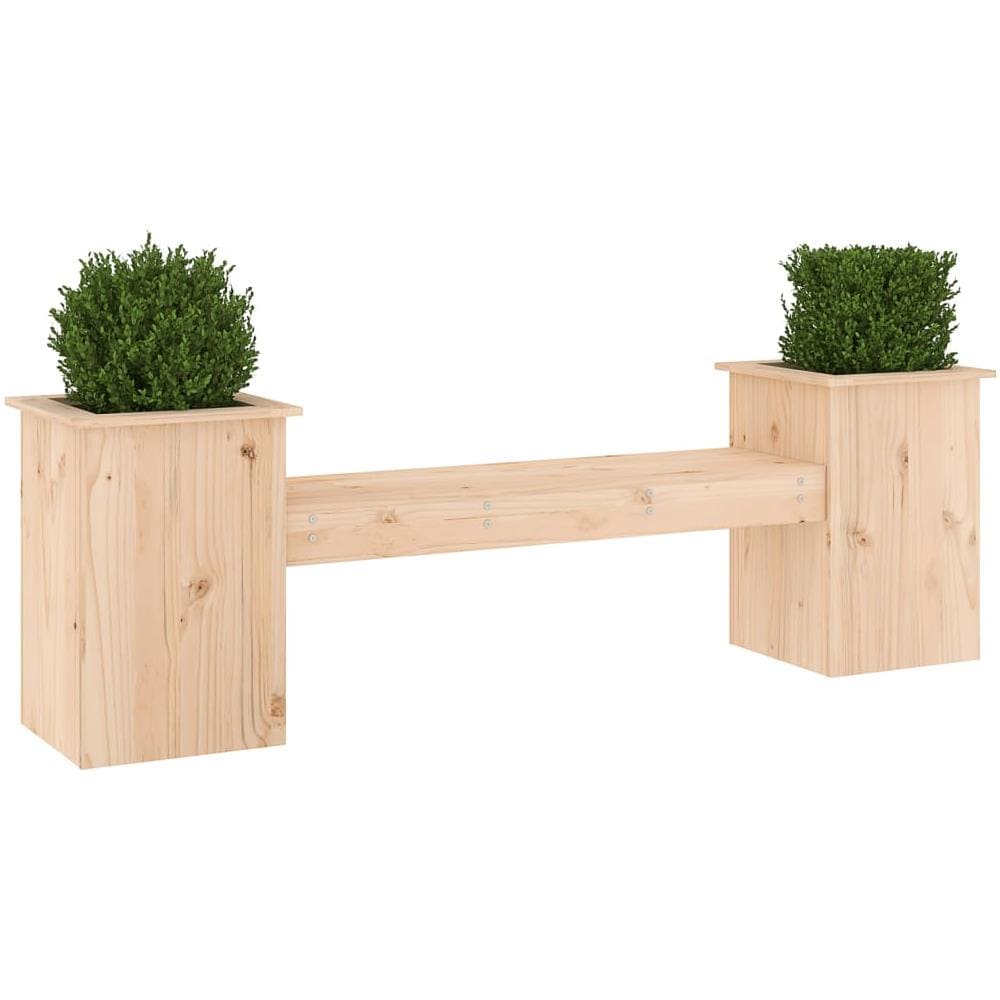 Panchina con Fioriera 184,5x39,5x56,5 cm Legno Massello di Pino - Foto 3