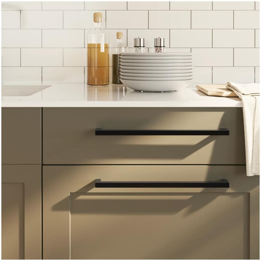 Maniglie per Mobili 20 pz Nere 320 mm in Acciaio Inox - Foto 1