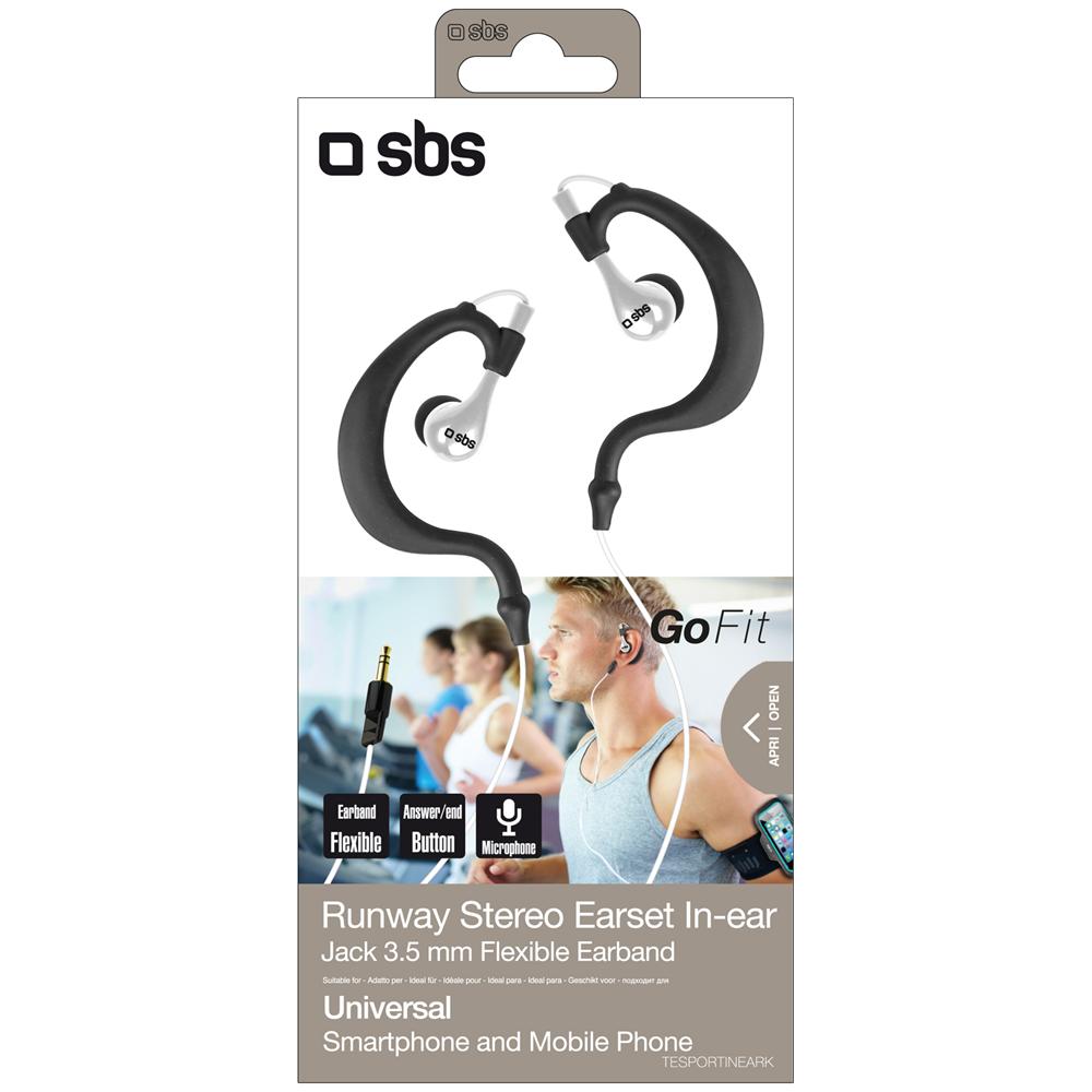 Auricolare Sport Stereo in-ear Runway Universale con tasto alla risposta - Foto 2