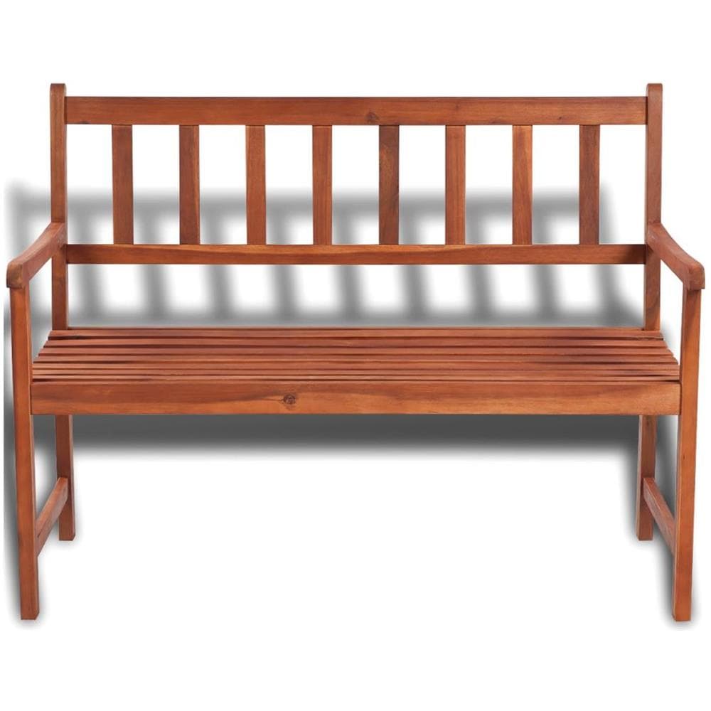 Panca da Giardino 120 cm in Legno Massello di Acacia - Foto 2