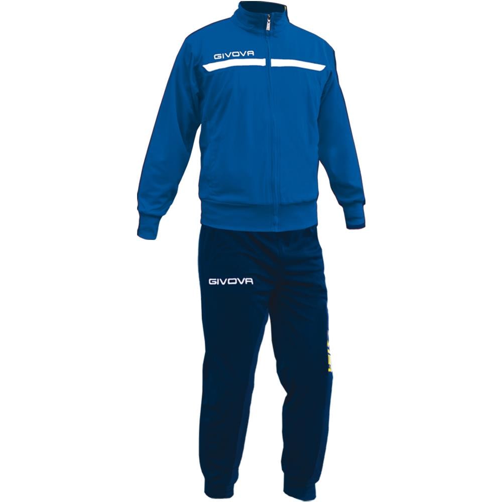 Tuta Givova One Full Zip - Completo Di Giacca A Manica Lunga E Pantalone Di Colore Azzurro / blu Taglia Xl - Foto 1