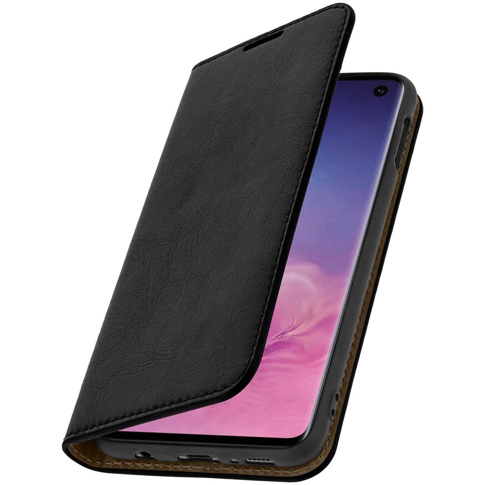Custodia Galaxy S10 Pelle Portafoglio Funzione Stand - Nero - Foto 2