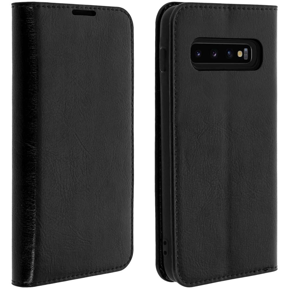 Custodia Galaxy S10 Pelle Portafoglio Funzione Stand - Nero - Foto 1