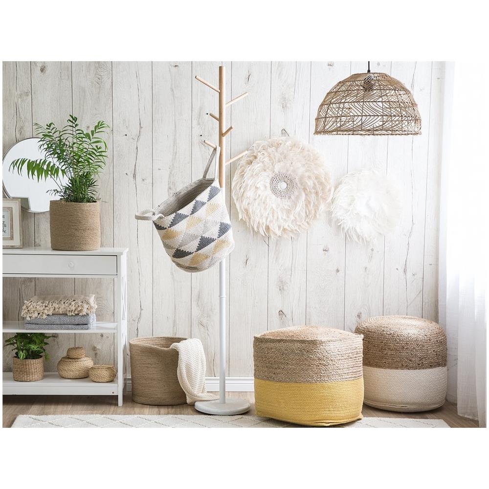 Pouf Bianco 46x48cm Dalama - Foto 2