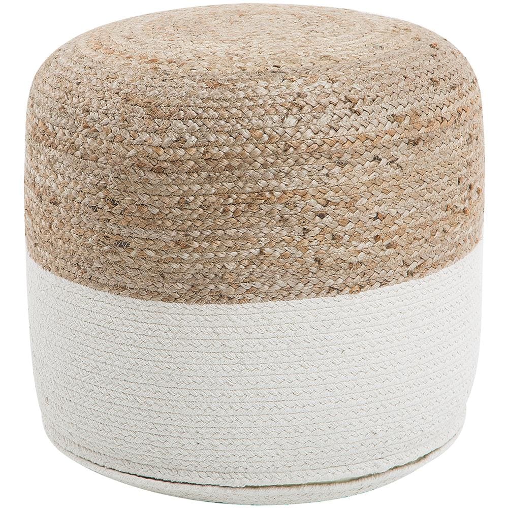 Pouf Bianco 46x48cm Dalama - Foto 1