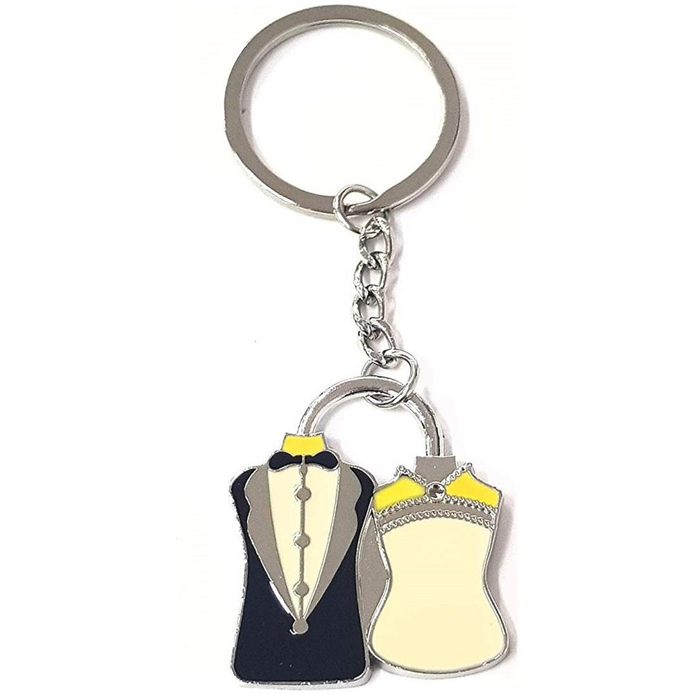 Set 12 Portachiavi Girasole Con Sacchetti Organza - Bomboniere Matrimonio, Compleanno, Regali