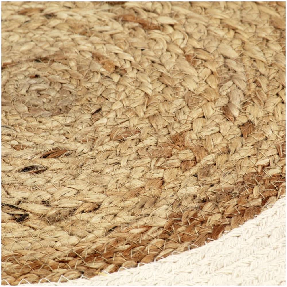 Tovagliette 4 pz Naturale Neutro 38 cm Rotonde in Juta e Cotone - Foto 3