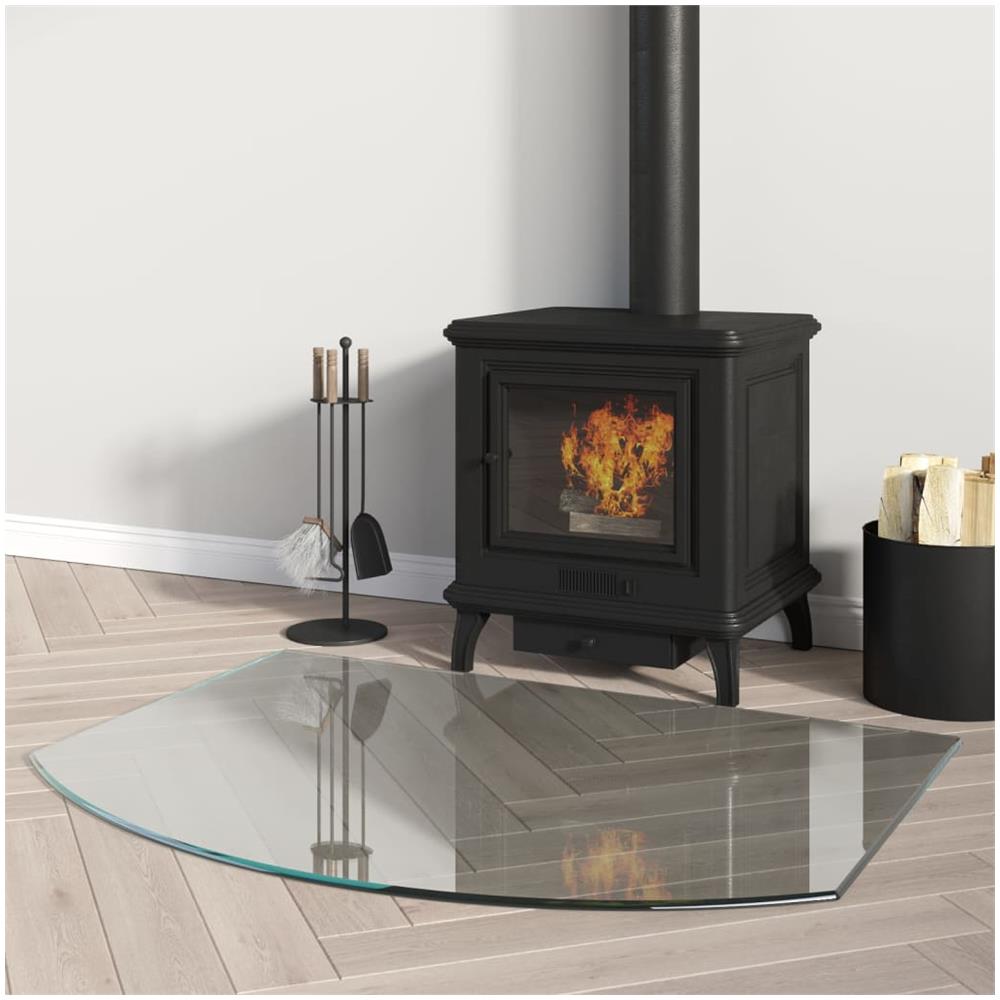 Lastra In Vetro Per Caminetto 80x60 Cm - Foto 1