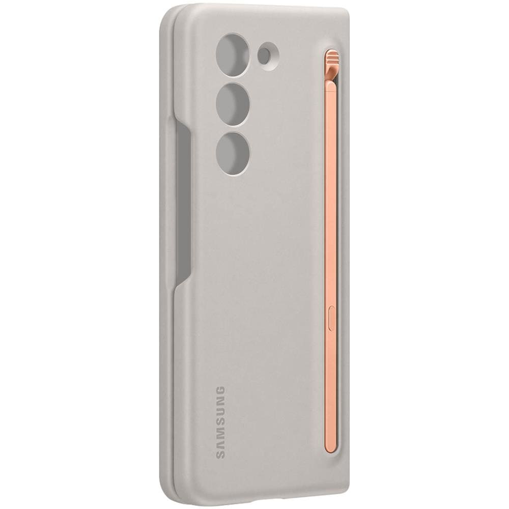 Cover Originale Slim S Pen Galaxy Z Fold5 Rigida S Pen Inclusa Sand - Foto 2