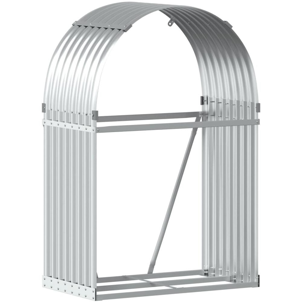 Portaceppi Argento 80x45x120 Cm In Acciaio Zincato - Foto 2