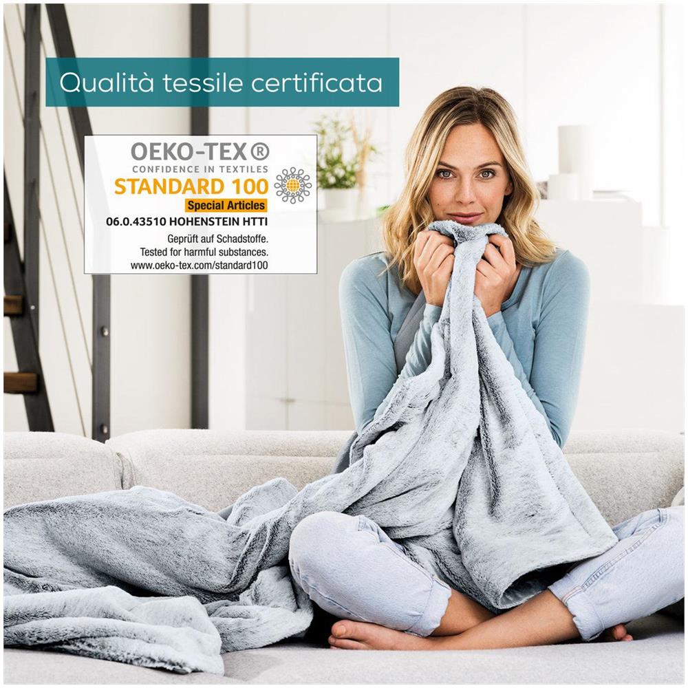 Termocoperta Hd 75 Nordic Grey Green Planet Termocoperta In Poliestere 180x130cm 6 Livelli Lavabile - Foto 6