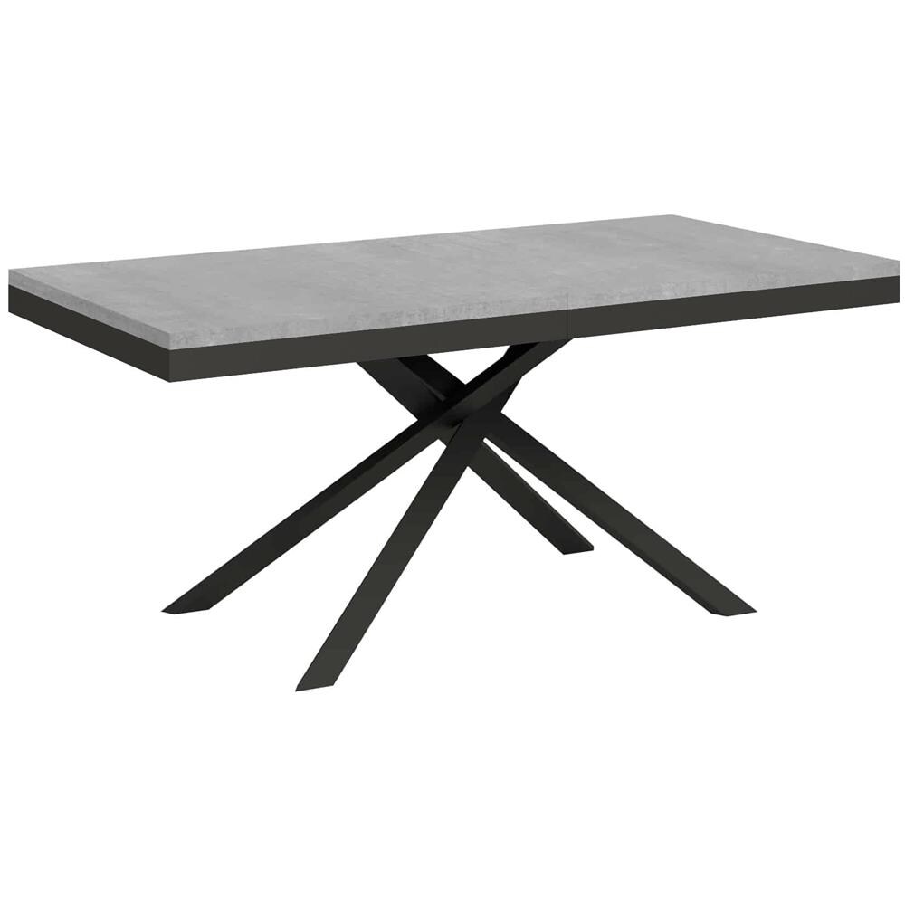 Tavolo allungabile 90x180/284 cm Karida Evolution cemento telaio antracite - Foto 1