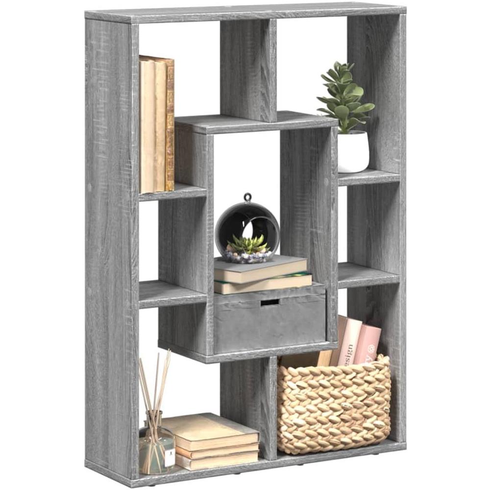 Libreria Grigio Sonoma 63x20x90 cm in Truciolato - Foto 2