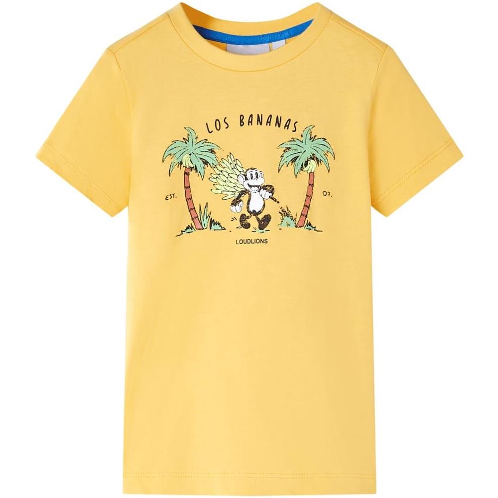 Maglietta per Bambini Ocra Chiaro 128 - Foto 1