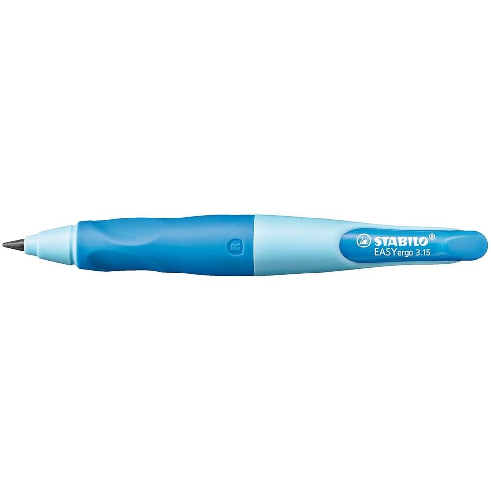 EASYergo 3.15 - Matita a scatto Ergonomica - Blu /Azzurro per Destrimani - con mina 3.15 mm gradazione HB e temperino - Foto 2
