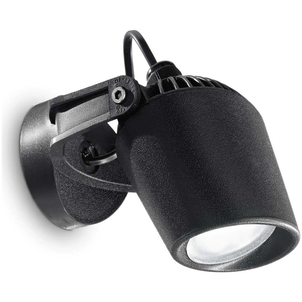 Lampada Da Parete Minitommy Ap1 Nero Max 1x4,5w Gu10 - Led 240v - Foto 4