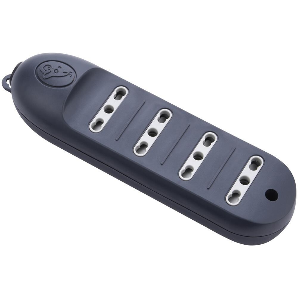 82016 Multipresa 4 posti bivalenti 10/16A - nero - Foto 2