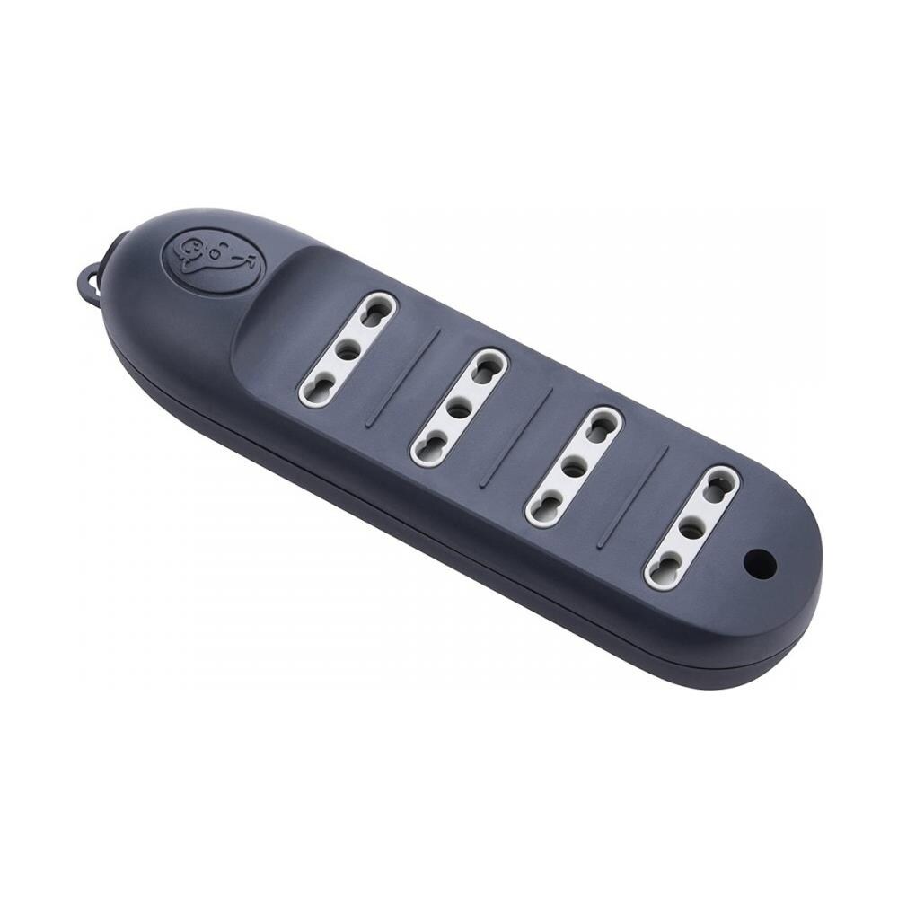 82016 Multipresa 4 posti bivalenti 10/16A - nero - Foto 3