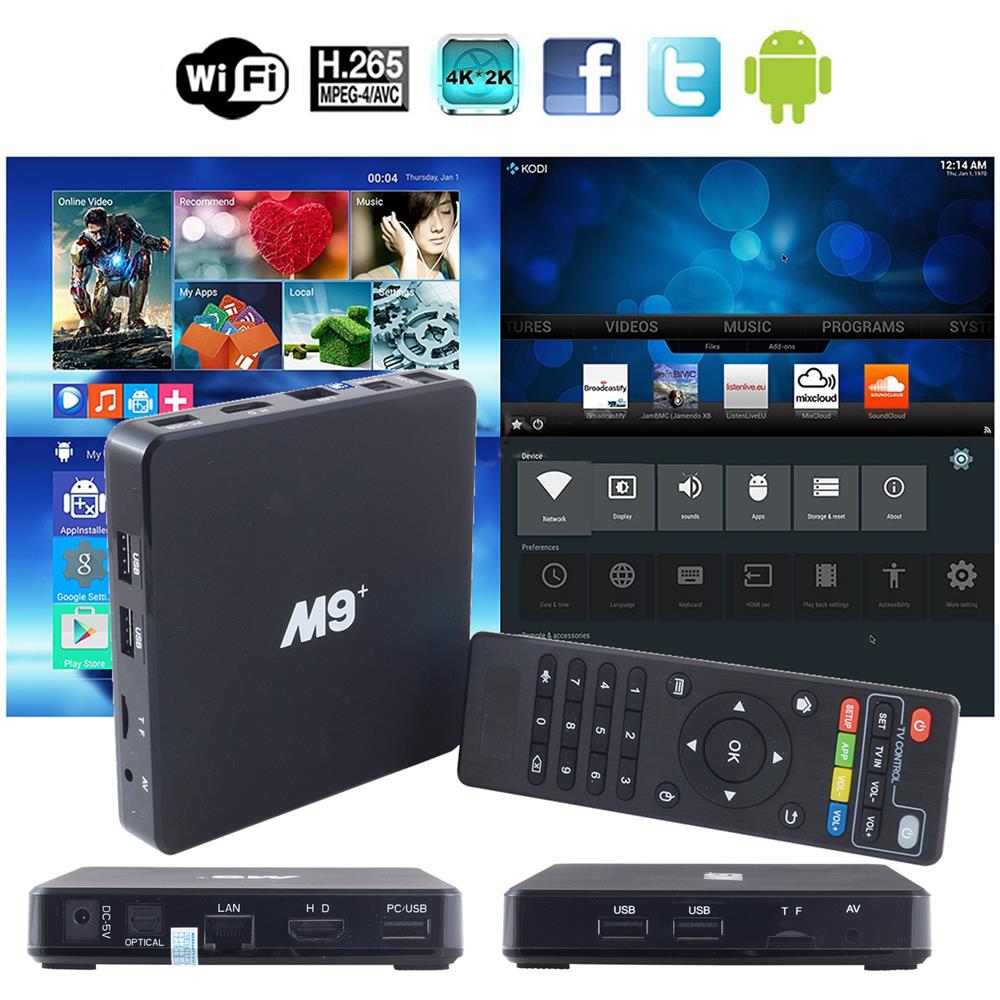 M9 Android 5.1 Tv Box 3d 4k*2k 1080p Quadcore 8gb 1gbm9 Android 5.1 Tv 4k M9+ - Foto 1