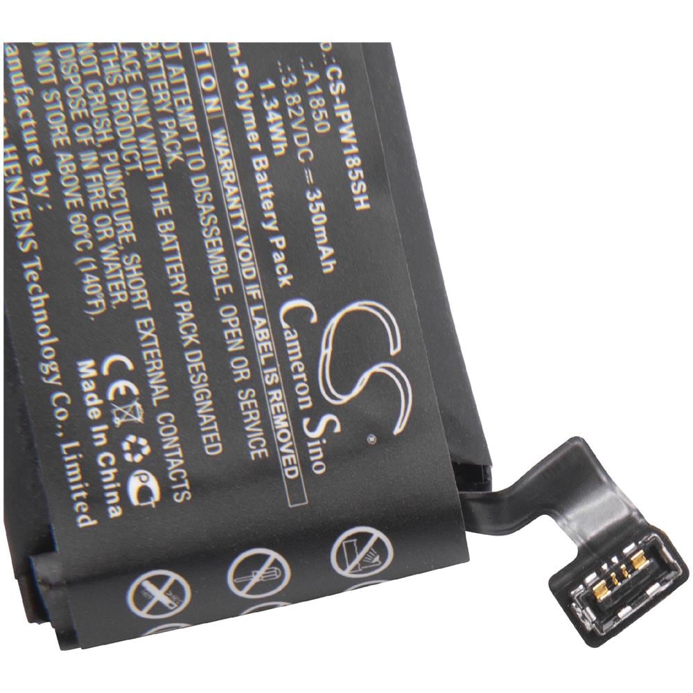 Li-poly Batteria 350mah (3.82v) Per Smartwatch Orologio Braccialetto Fitness Come Apple A1850 - Foto 2