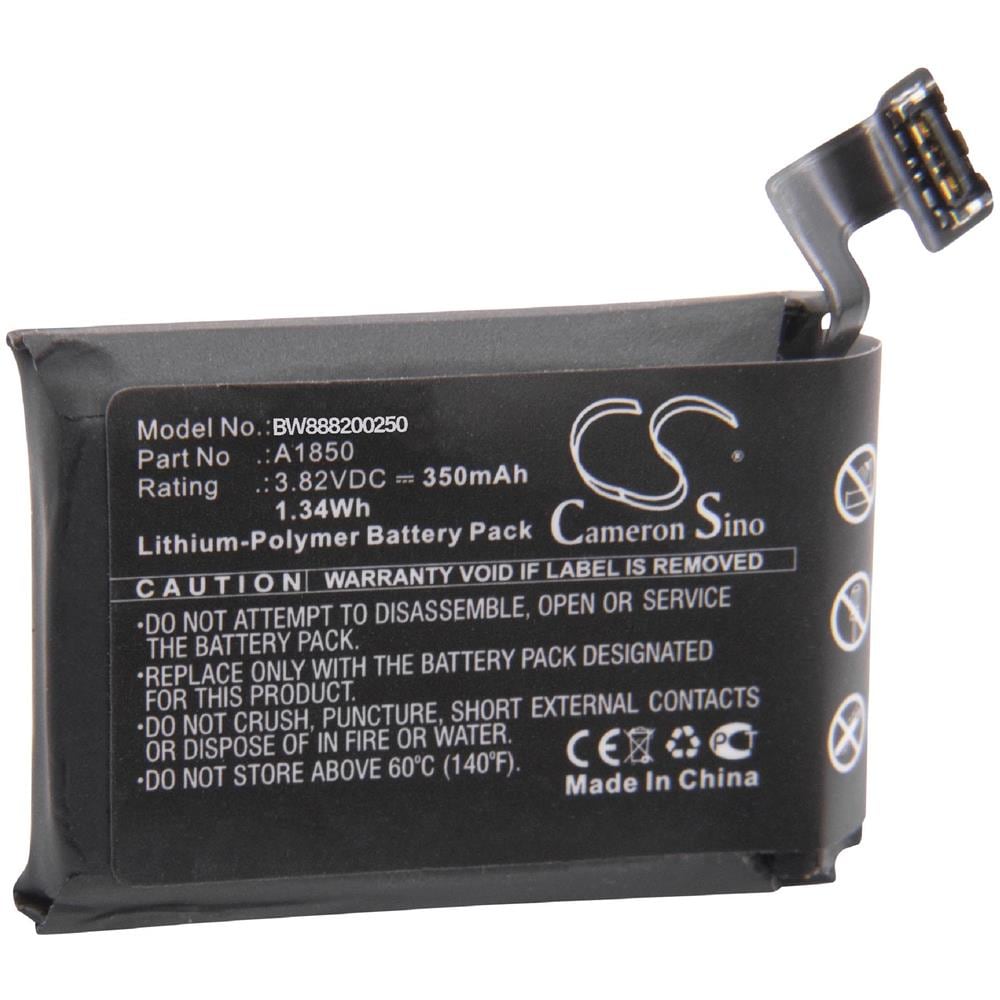 Li-poly Batteria 350mah (3.82v) Per Smartwatch Orologio Braccialetto Fitness Come Apple A1850 - Foto 1