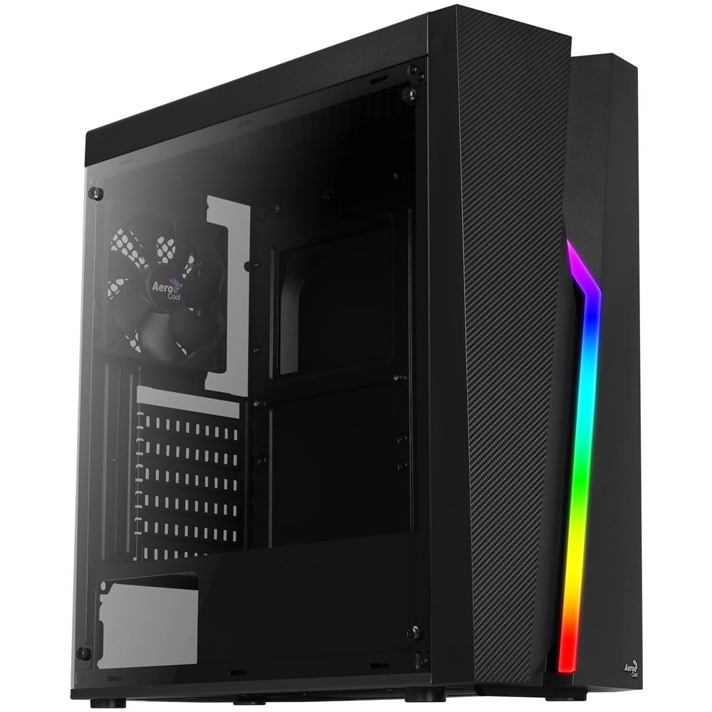 Case Bolt Middle Tower ATX / Micro-ATX / Mini-ITX 1 Porta USB 3.0 Colore Nero (Finestrato)  - Foto 1