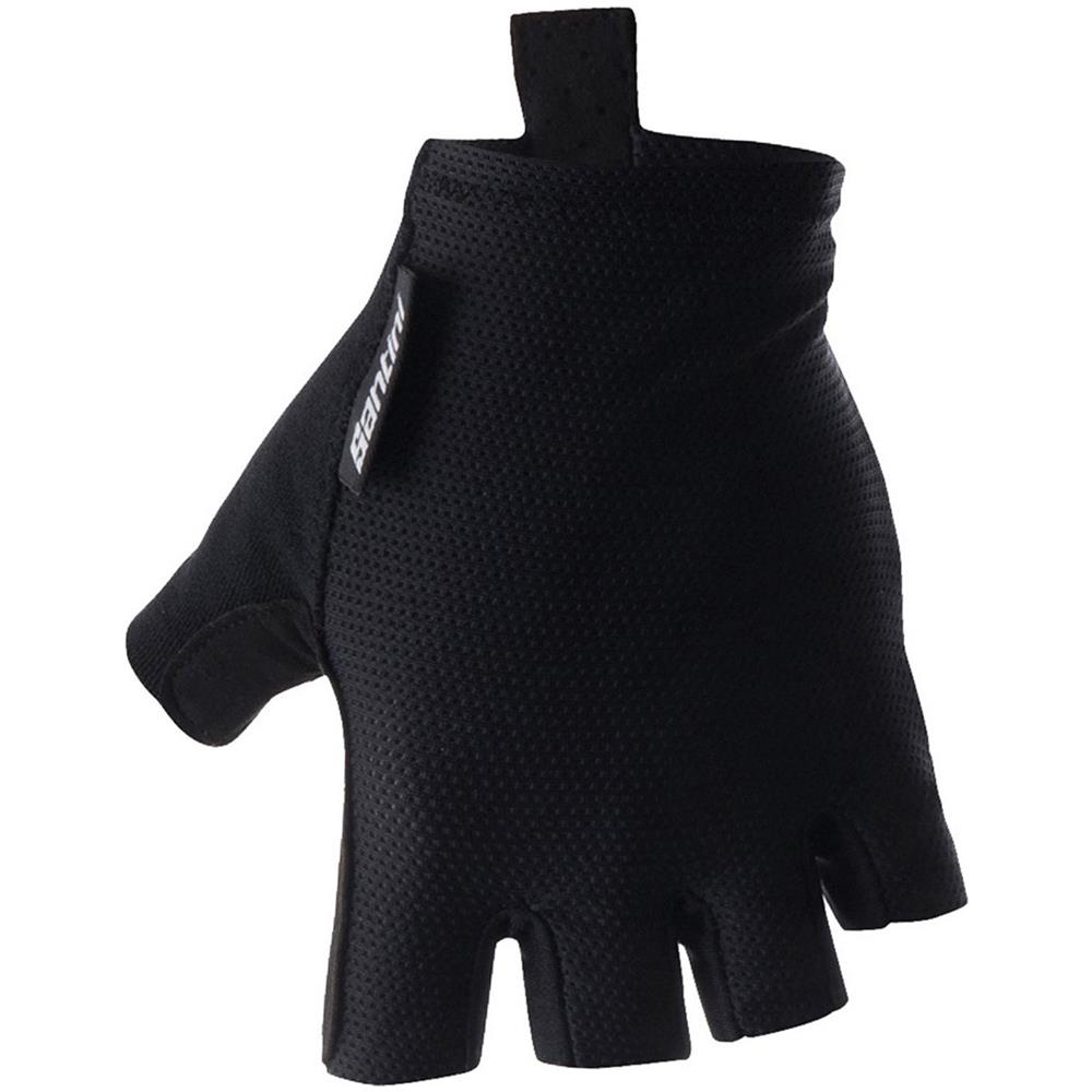 Guanti Senza Dita Ciclismo Santini 365 Brisk Short Finger Nero (l, Nero) - Foto 1