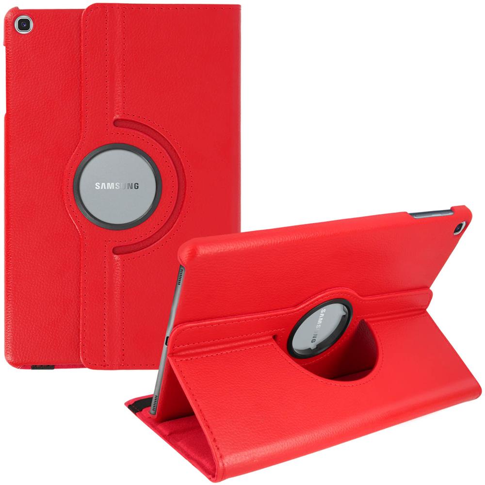 Custodia Samsung Galaxy Tab A 10.1 2019 Supporto Regolabile 360° - Rosso - Foto 5
