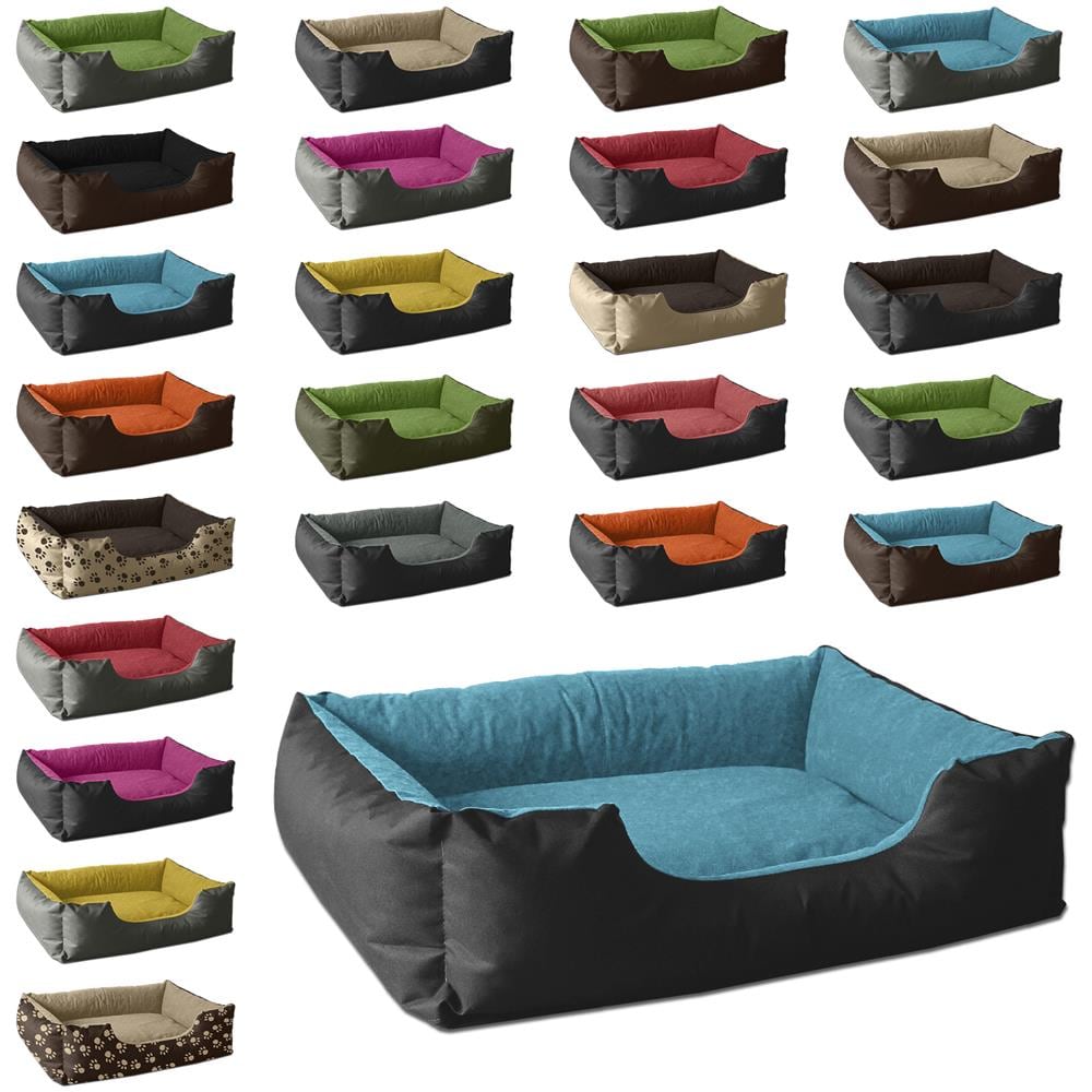 Lupi Letto Per Cane / gatto Cuccia Cuscino Per Cane, Divano Per Cane, Cestino Per Cane, Nero / blu M - Foto 2