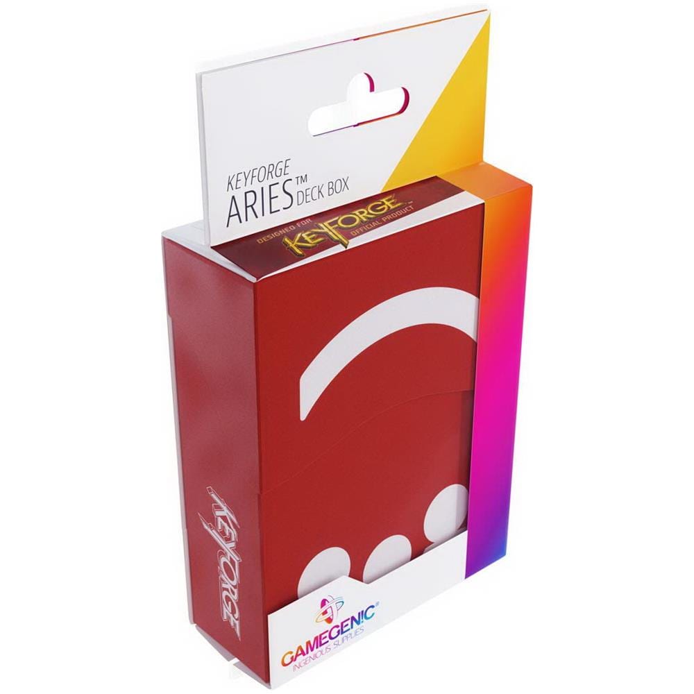 Aries Red Deck Box Gli Accessori Per Ufficiali Keyforge, Colore Rosso, 6053 - Foto 4