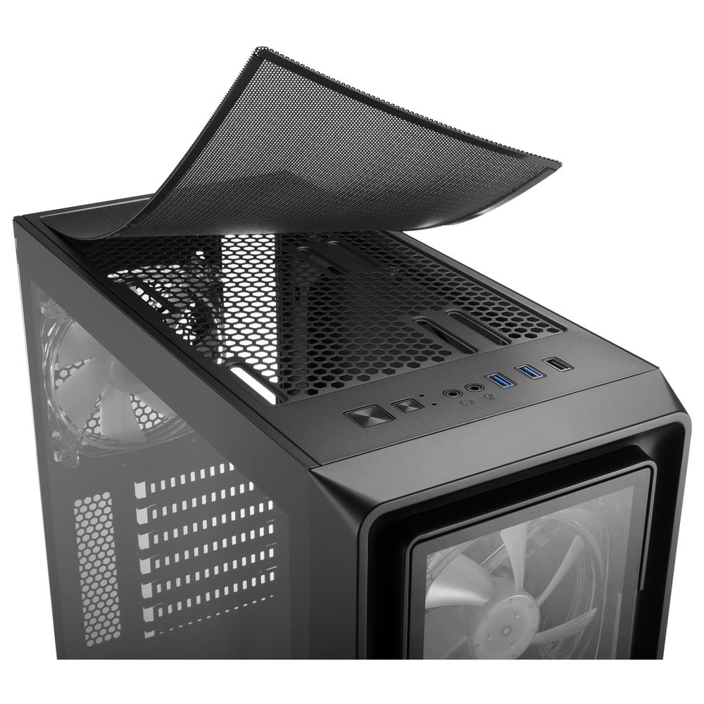 Case TK4 RGB Middi Tower Mini-ITX / Micro-ATX / ATX Colore Nero - Foto 8