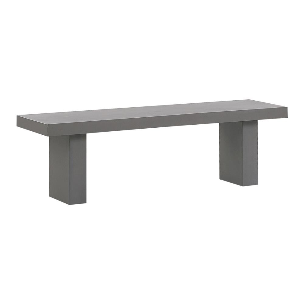Panca Da Giardino In Cemento Grigio 150 X 40 Cm Taranto - Foto 2