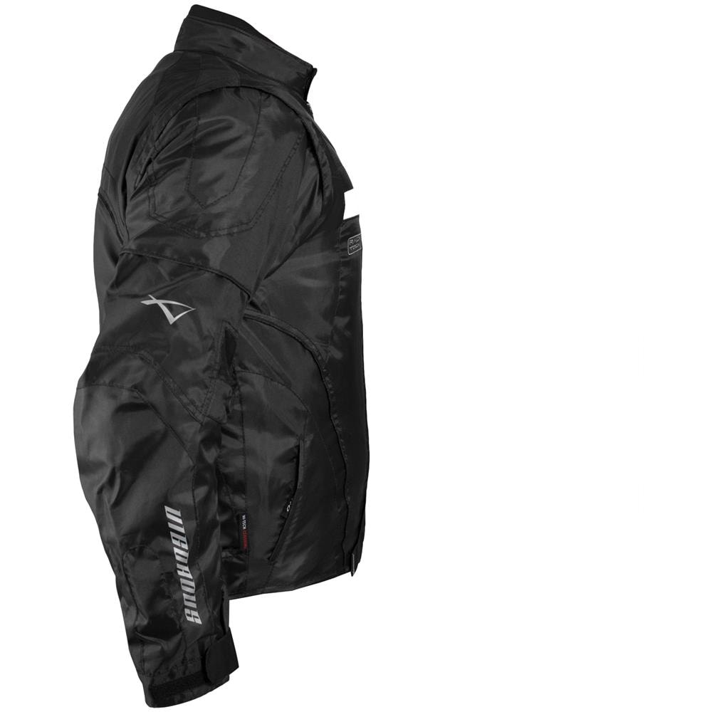 Giacca Moto Manica Staccabile Tessuto Protezioni Ce Sfoderabile Gilet Nero 2xl - Foto 5
