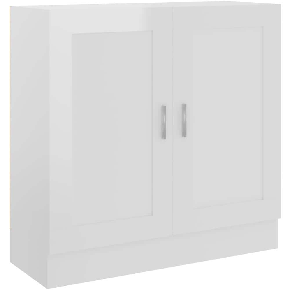 Libreria Bianco Lucido 82,5x30,5x80 cm in Legno Multistrato - Foto 2