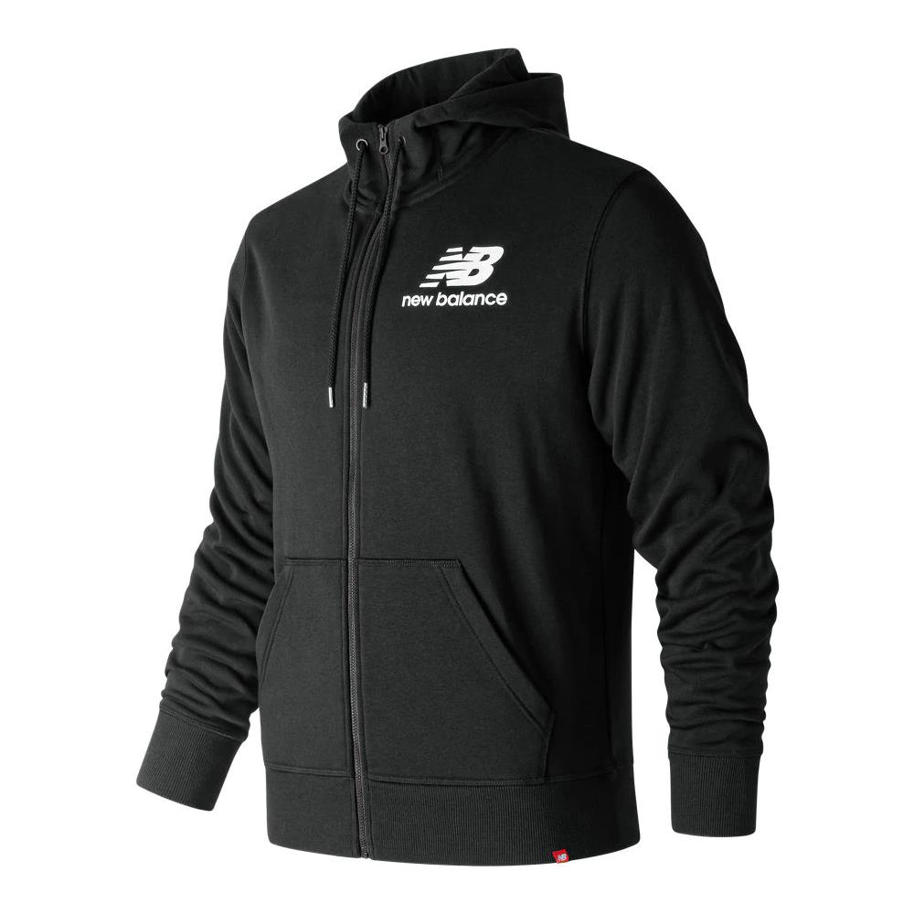 Felpa Uomo Con Cappuccio Essentials Stacked Logo Full Zip Nera Taglia S Codice Mj91549bk - Foto 1