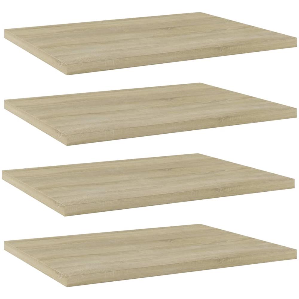 Ripiani per Libreria 4pz Rovere Sonoma 40x30x1,5cm Multistrato - Foto 1