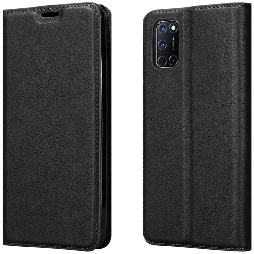 Custodia Compatibile Con Oppo A52 In Nero Di Notte - Coperchio Protettiva Con Chiusura Magnetica, Funzione Stand E Tasca Per Le Carte - Foto 8