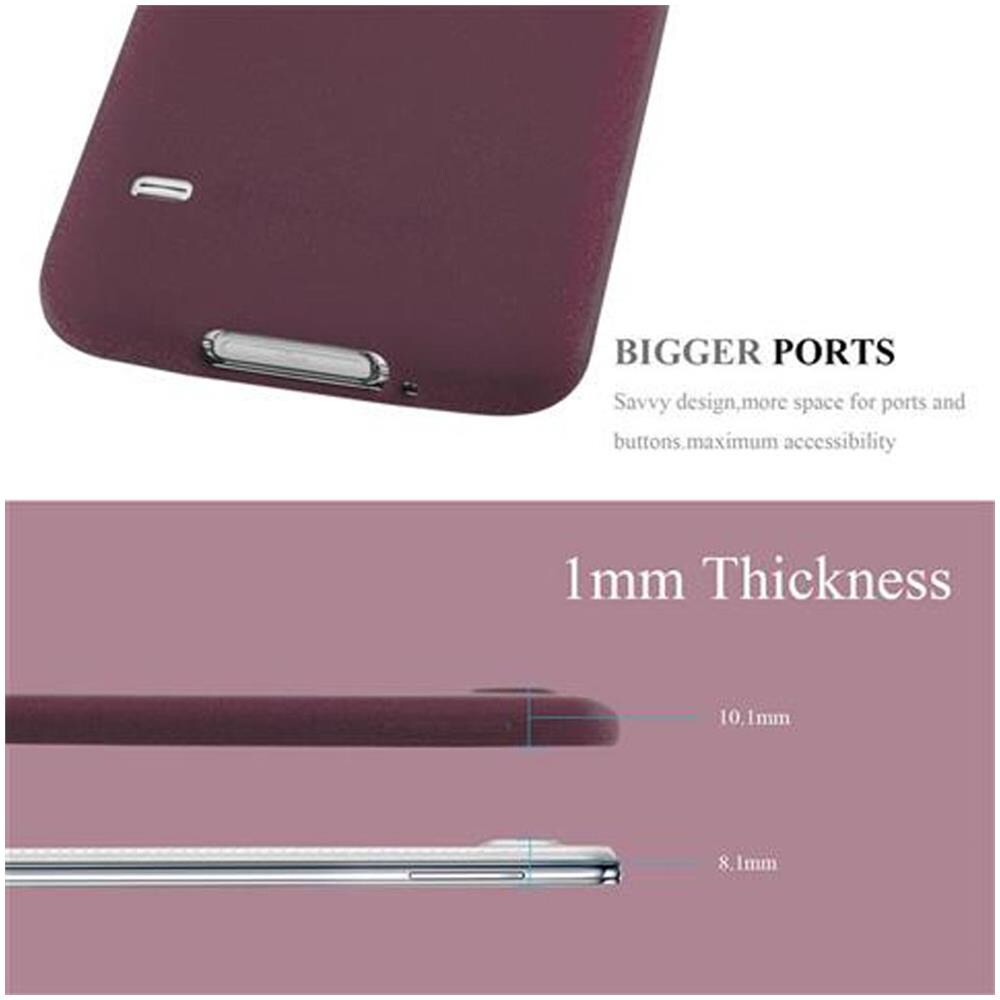 Custodia Compatibile Con Samsung Galaxy S5 / S5 Neo In Frost Lilla Bordeaux - Coperchio Protettivo In Silicone Tpu Flessibile - Foto 6