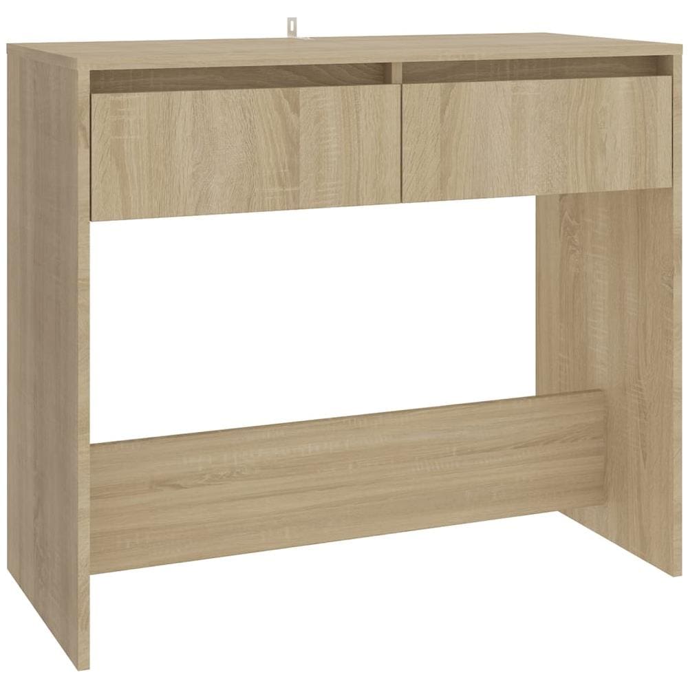Tavolo Consolle Rovere Sonoma 89x41x76,5 cm in Acciaio - Foto 2
