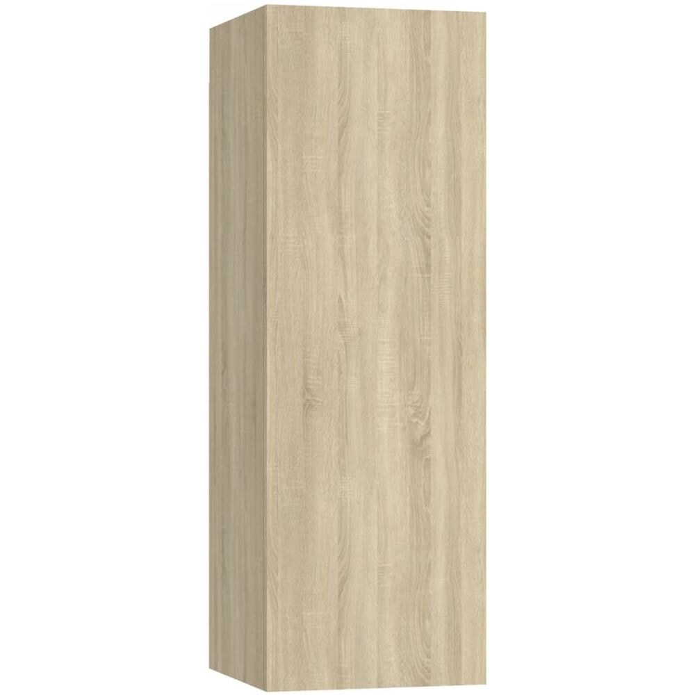 Set di Mobili Porta TV 4 pz Rovere Sonoma in Legno Multistrato - Foto 2